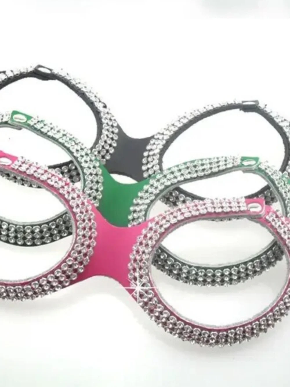 New Handmade bling leather dog harnesses